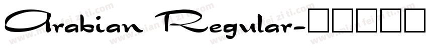 Arabian Regular字体转换
